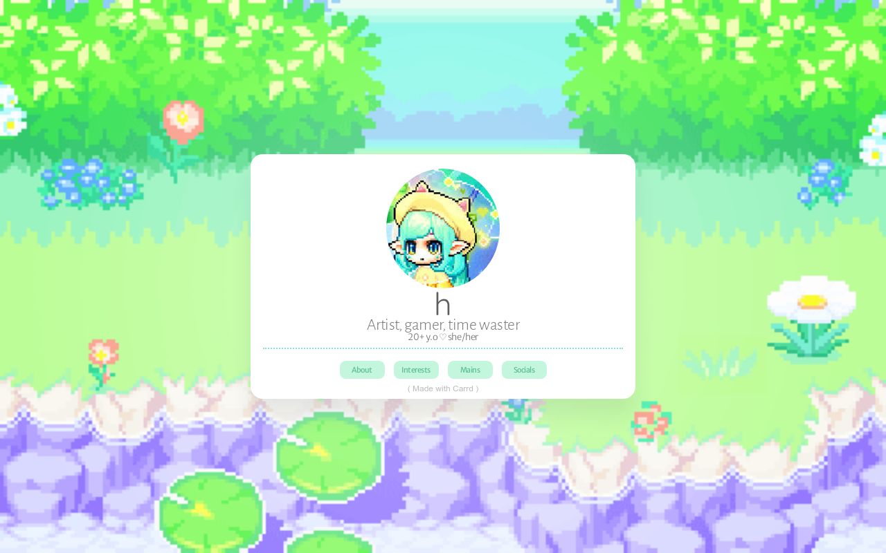 Carrd profile picture for @heals